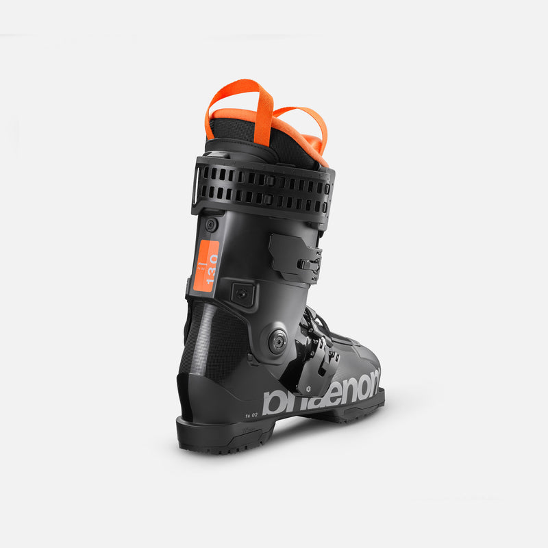 Black and red phaenom fs 02 110 ski freestyle all mountain piste boot back product shot