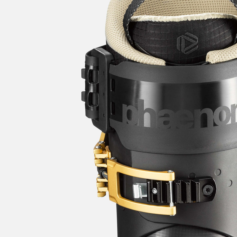 Phaenom fs 01 all mountain freeski ski boot 120 flex close up gold special edition